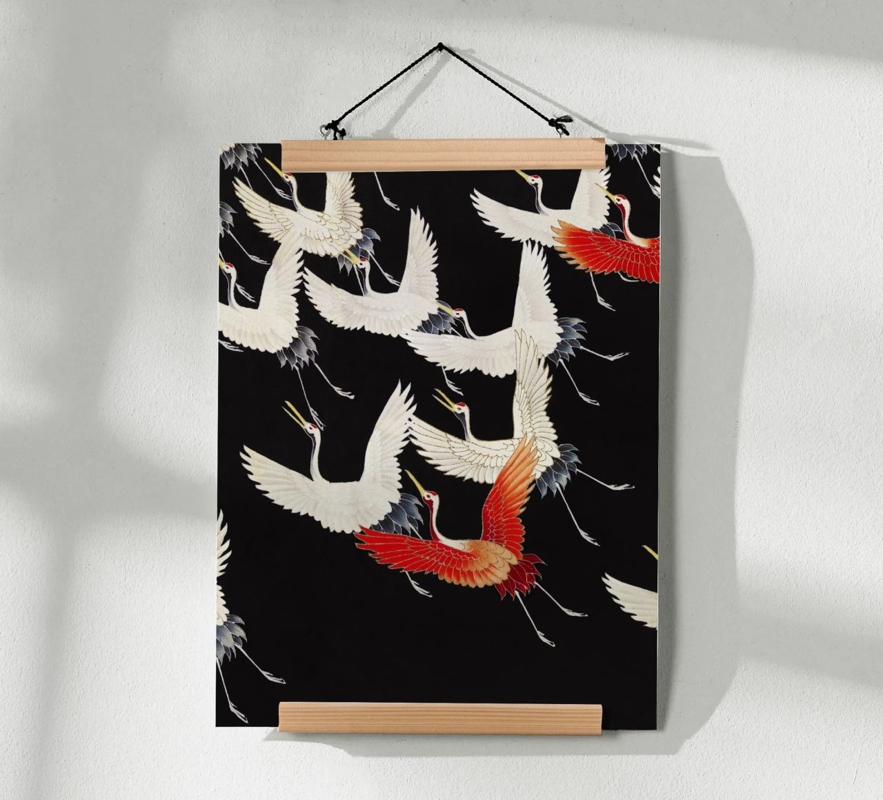 Furisode with a Myriad of Flying Cranes (1910–1920) Poster von Venus Art