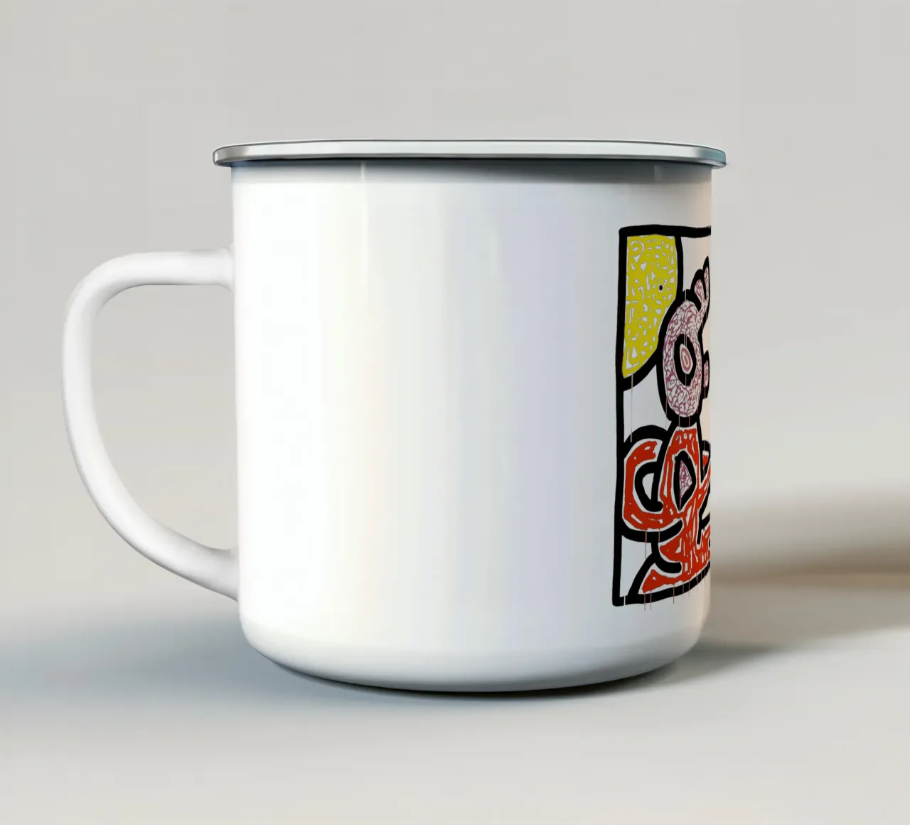 Fiori I, 1990 tazza in smalto da Aaronshop
