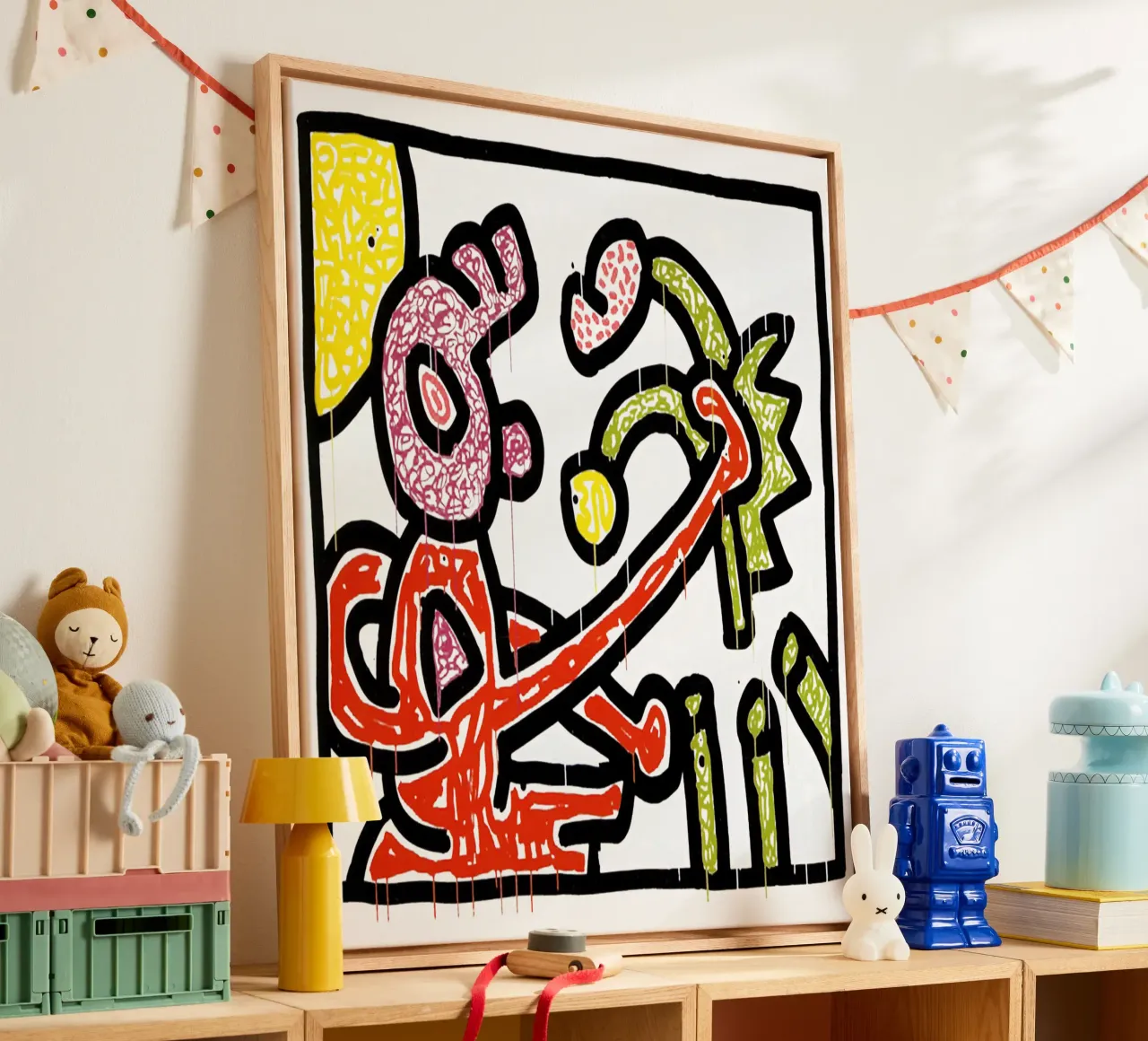 Fleurs I, 1990 toile de Aaronshop