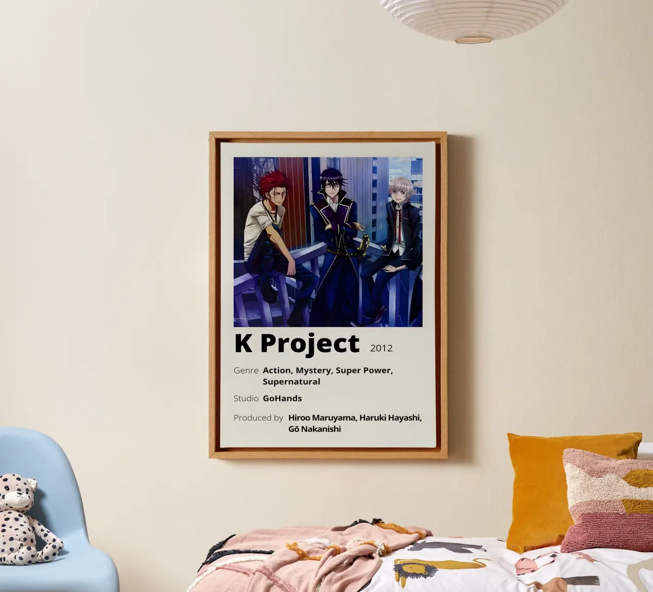 K Project  2012 canvas with Floater frame by Totoya