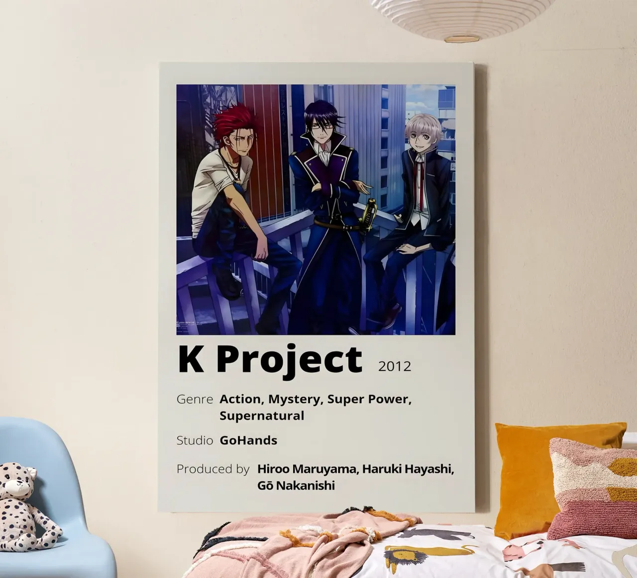 K Project  2012 canvas with Floater frame by Totoya