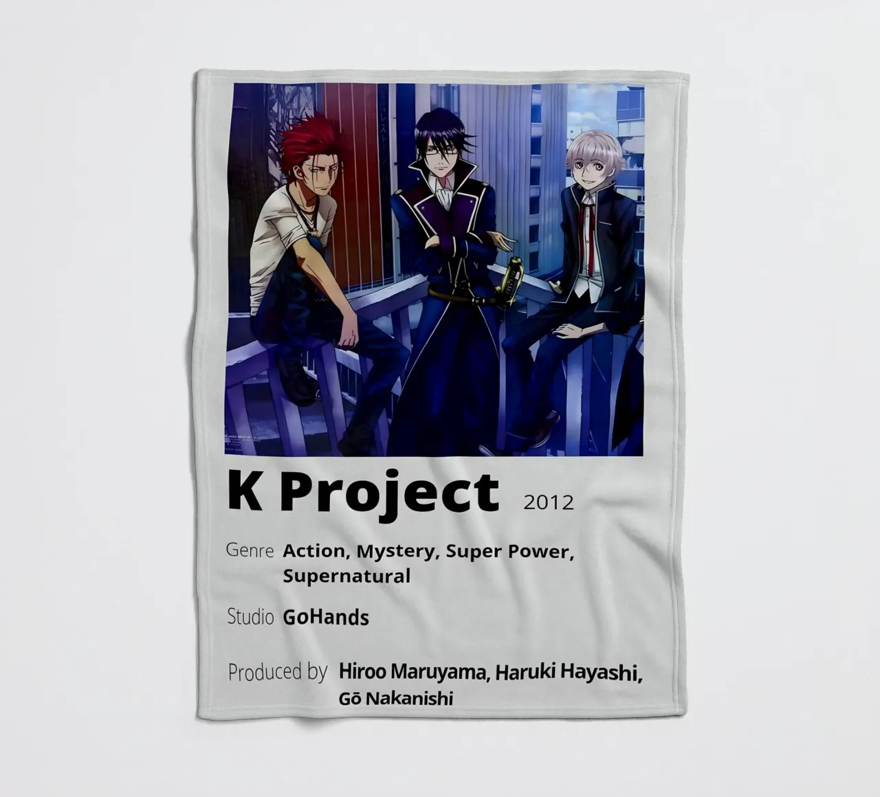 K Project  2012 coperta in pile da Totoya
