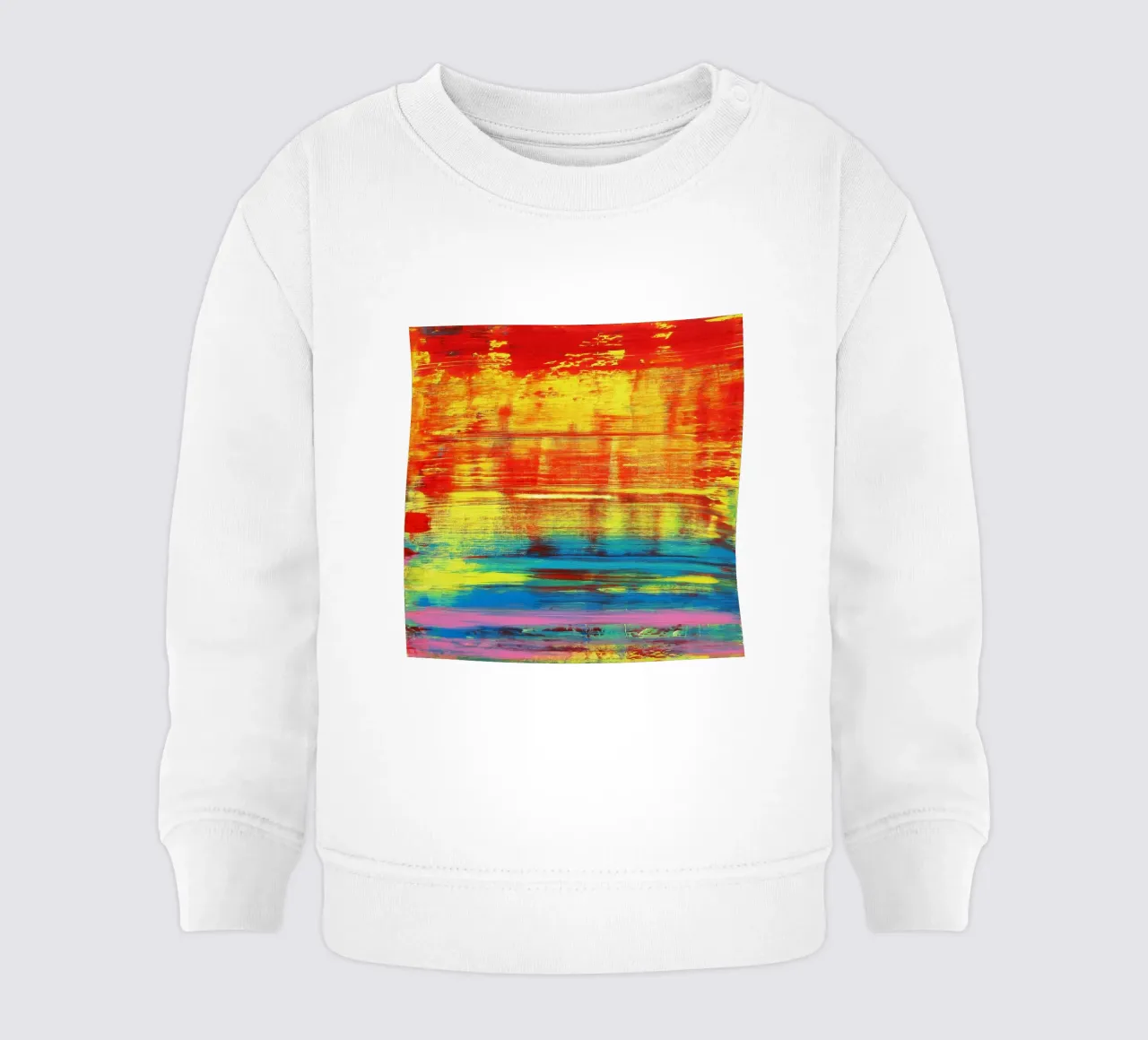 SUNSET - Sunset - Red Yellow Abstract Art baby sweatshirt by Petra Lang