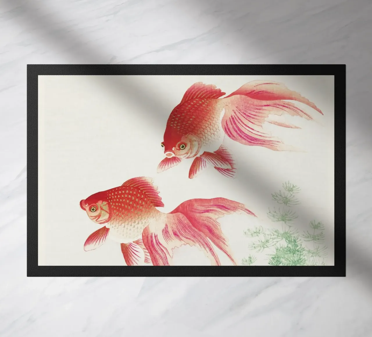 Two veil goldfish (1926) by Ohara Koson zerbino da Venus Art