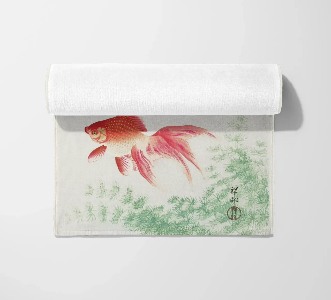 Two veil goldfish (1926) by Ohara Koson telo mare da Venus Art