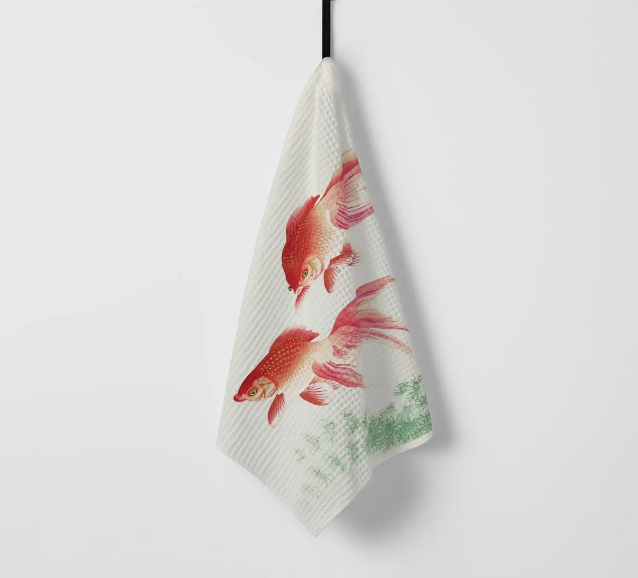 Two veil goldfish (1926) by Ohara Koson canovaccio da cucina da Venus Art
