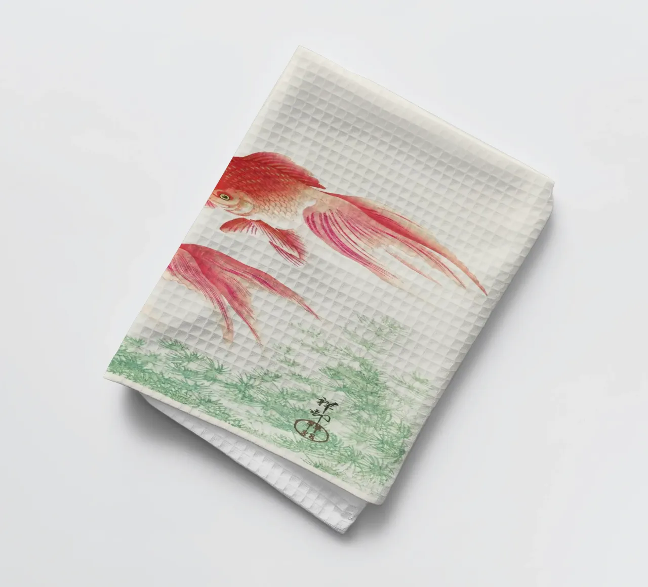Two veil goldfish (1926) by Ohara Koson canovaccio da cucina da Venus Art