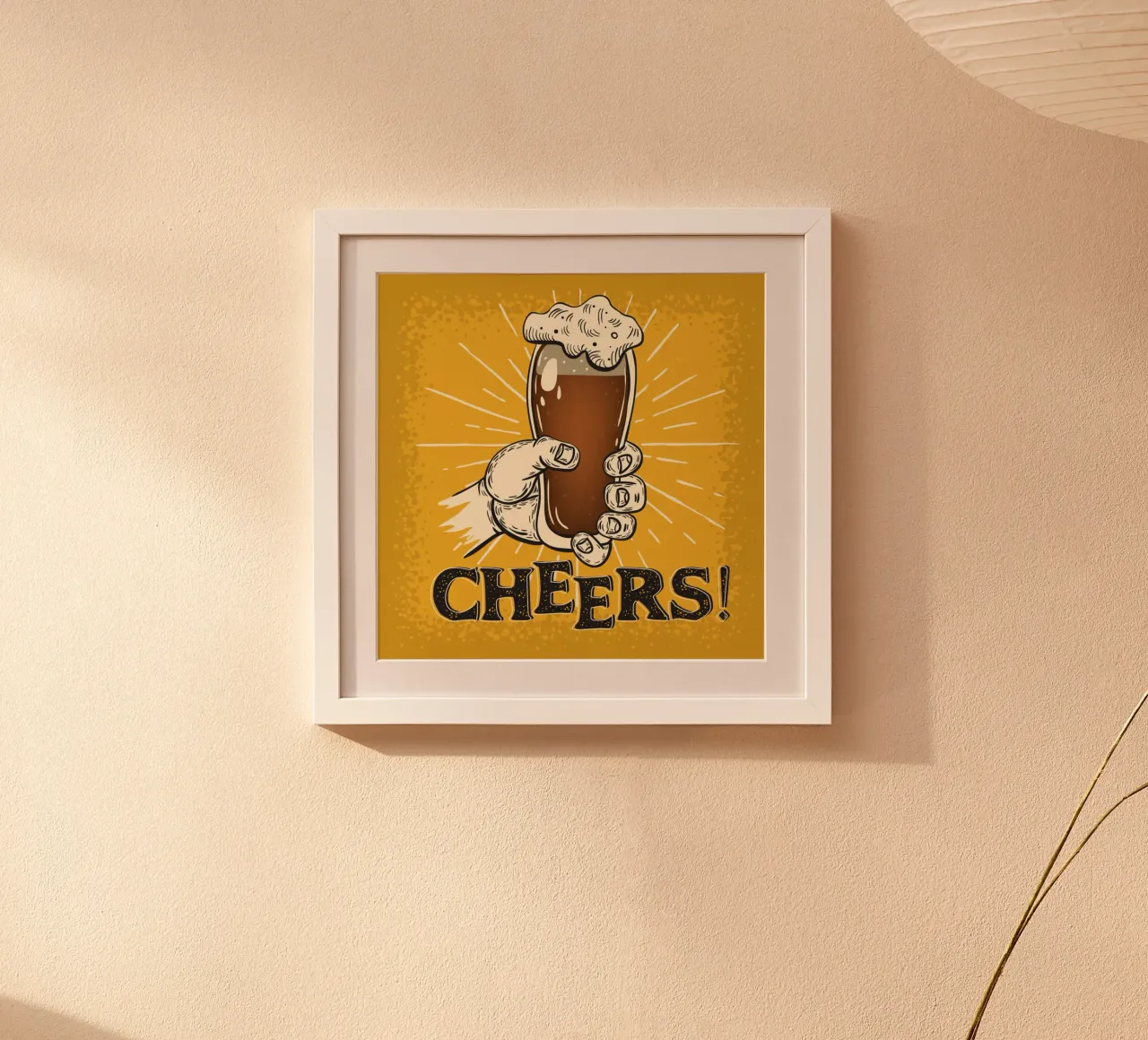 Salute! poster con telaio in alluminio da Danielshop