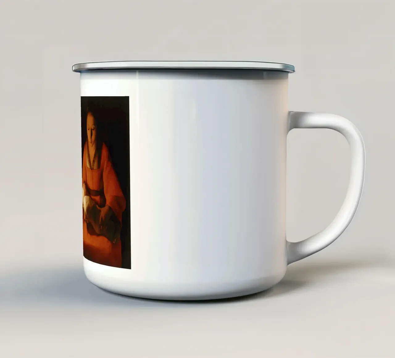 The New-born enamel mug by vintageshop