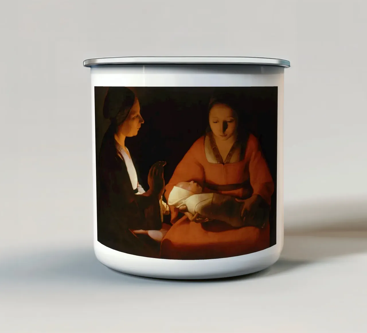 The New-born enamel mug by vintageshop