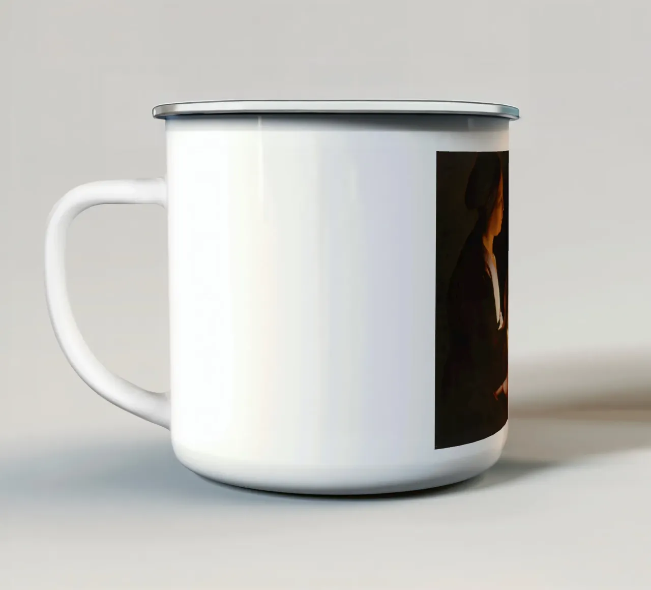 The New-born enamel mug by vintageshop