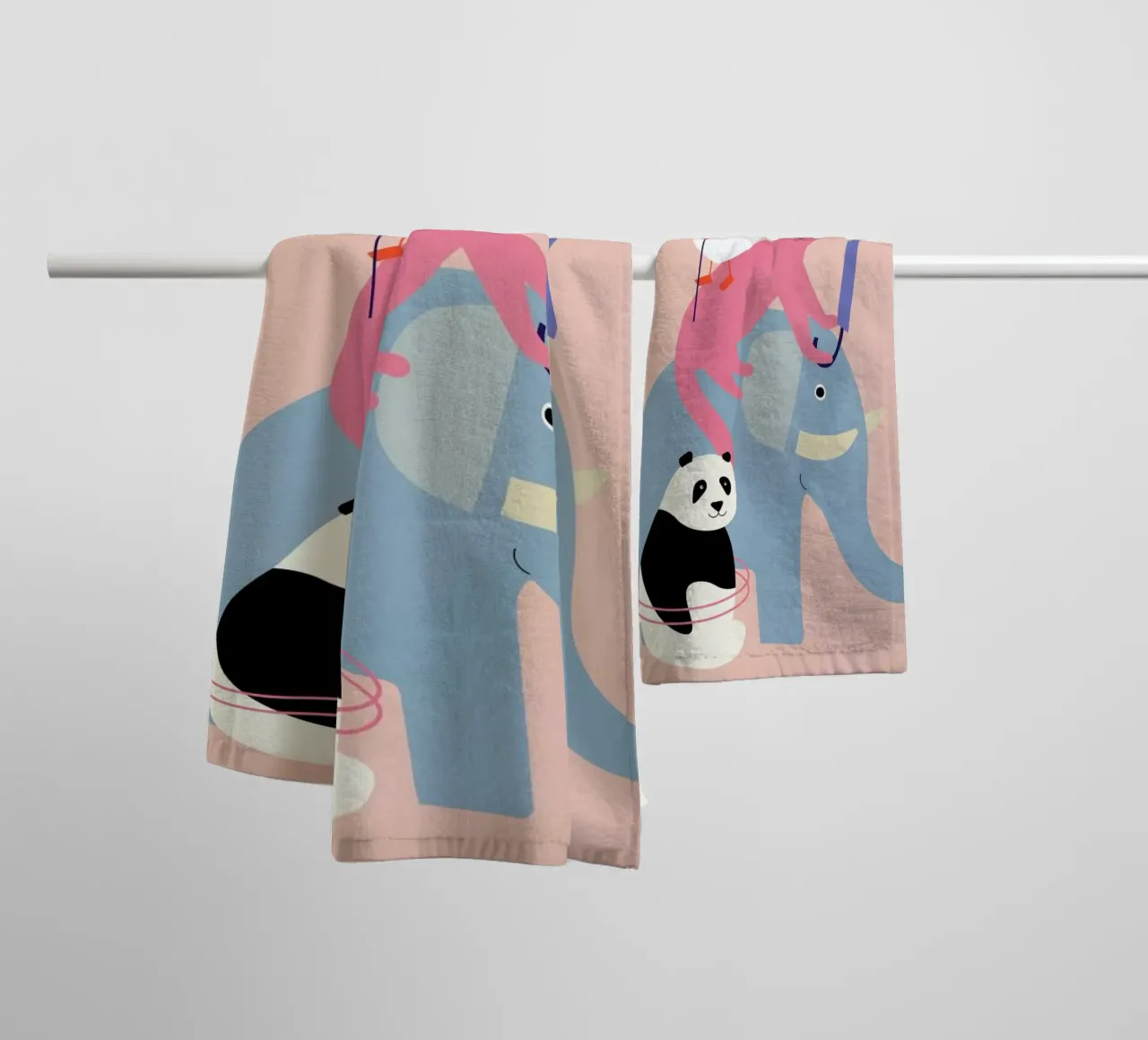 Animal Pyramid towel by Little Flourishes