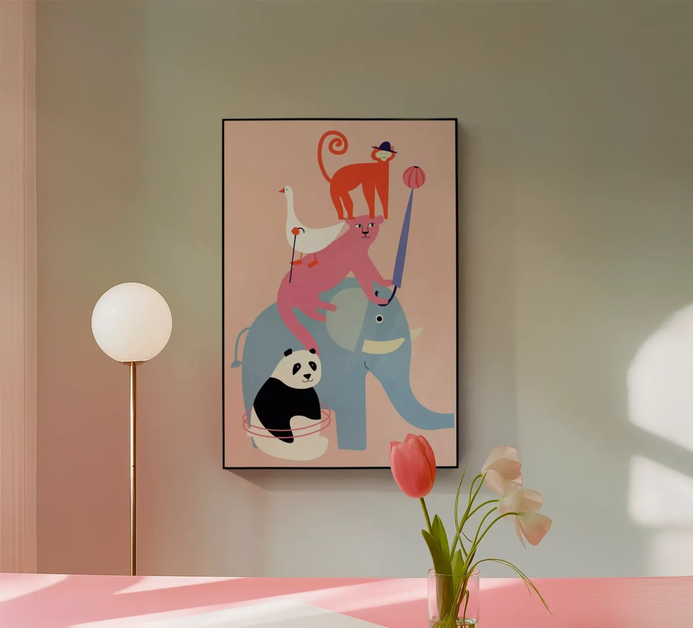 Animal Pyramid plexiglass da Little Flourishes