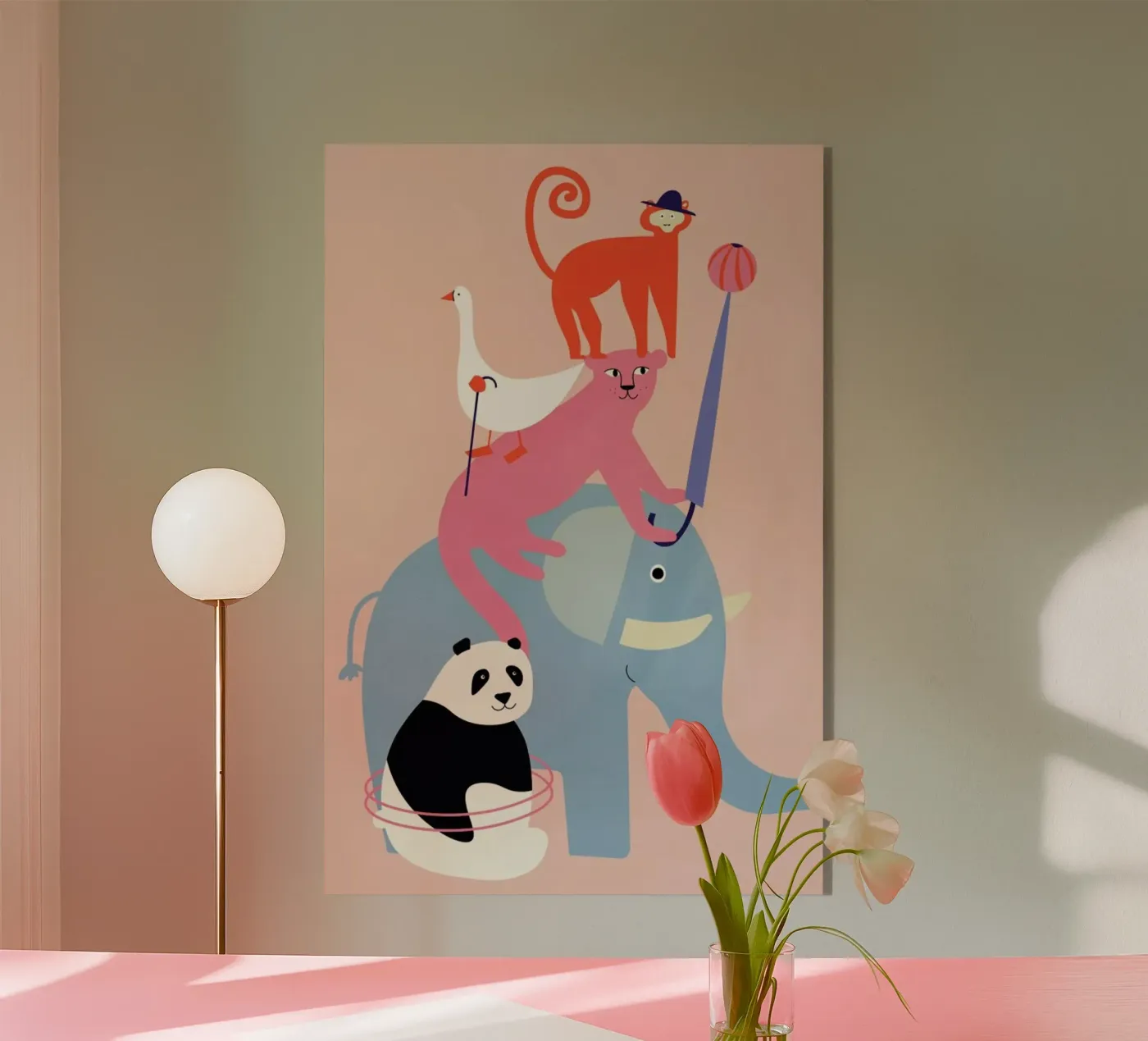 Animal Pyramid plexiglass da Little Flourishes