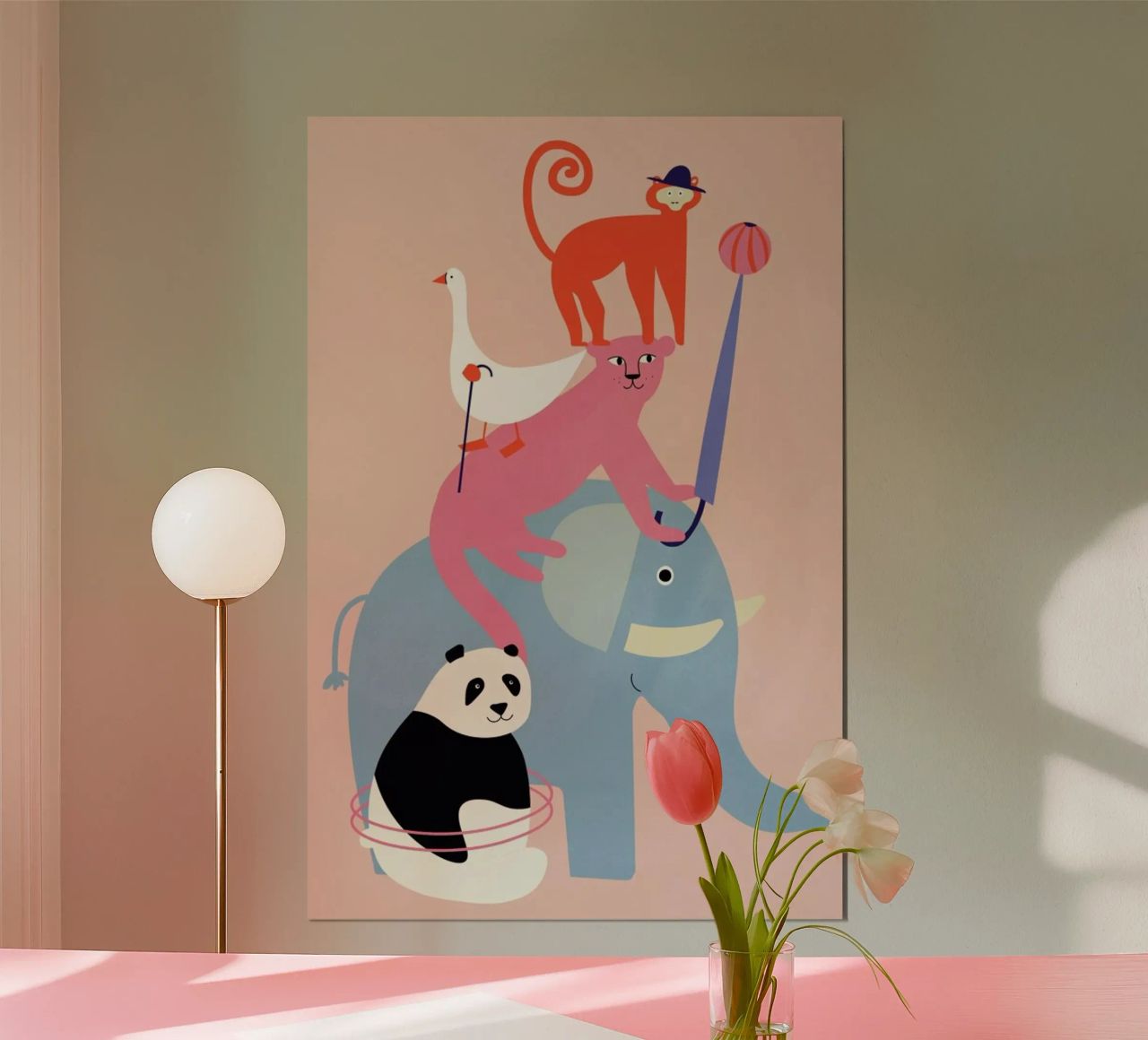 Animal Pyramid Poster von Little Flourishes