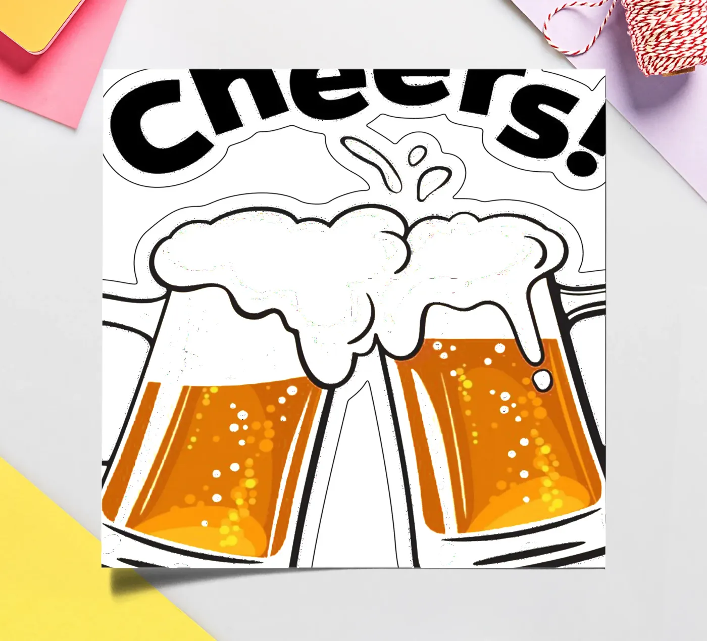 cheers sticker sheet by Danielshop