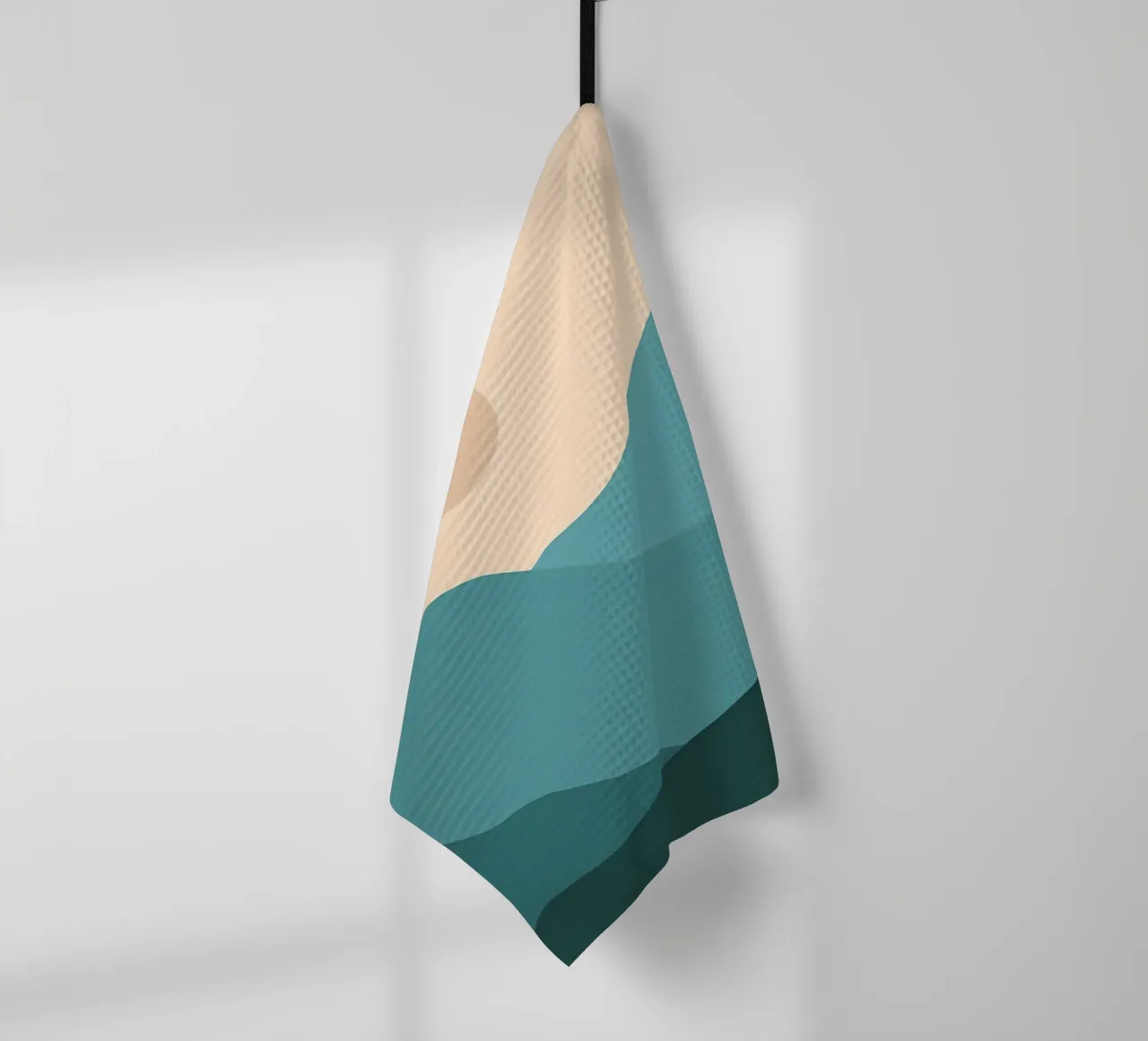 sun mountains horizon landscape tea towel by Janine P McGuire