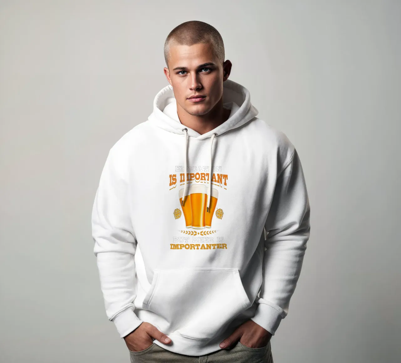 l'educazione è importante felpa con cappuccio da Danielshop