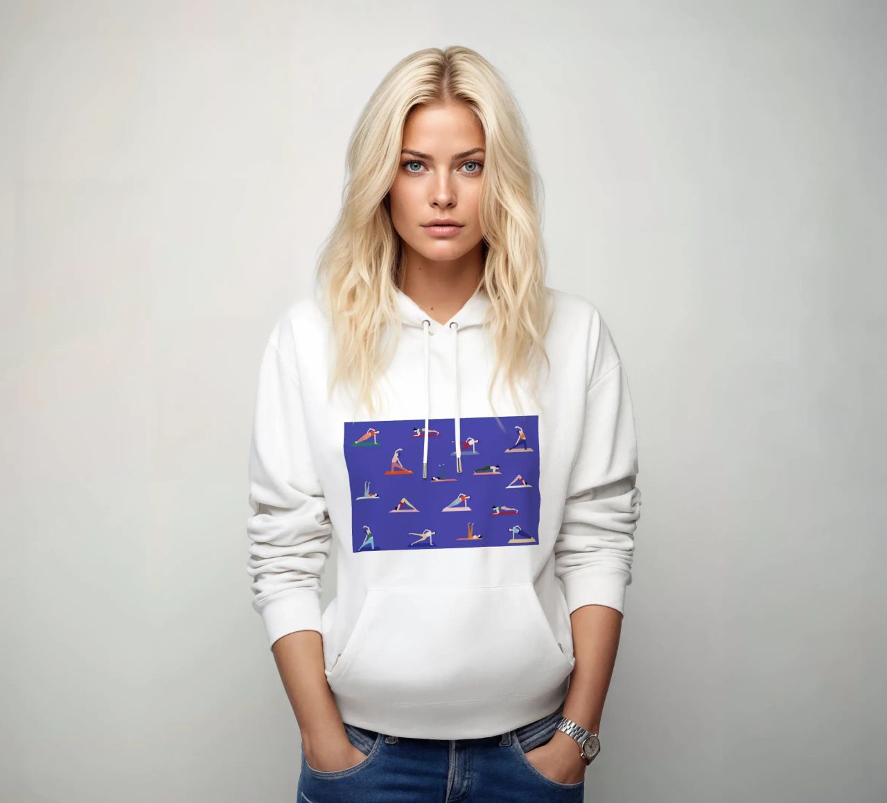 Yoga Girls Hoodie von Helena Ravenne