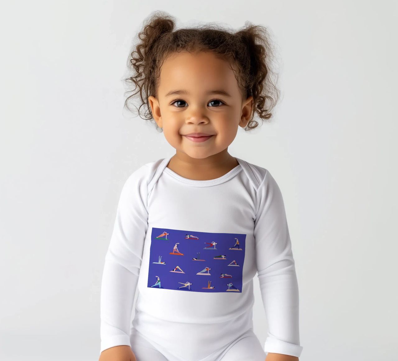 Yoga Girls Langarm Babybody von Helena Ravenne