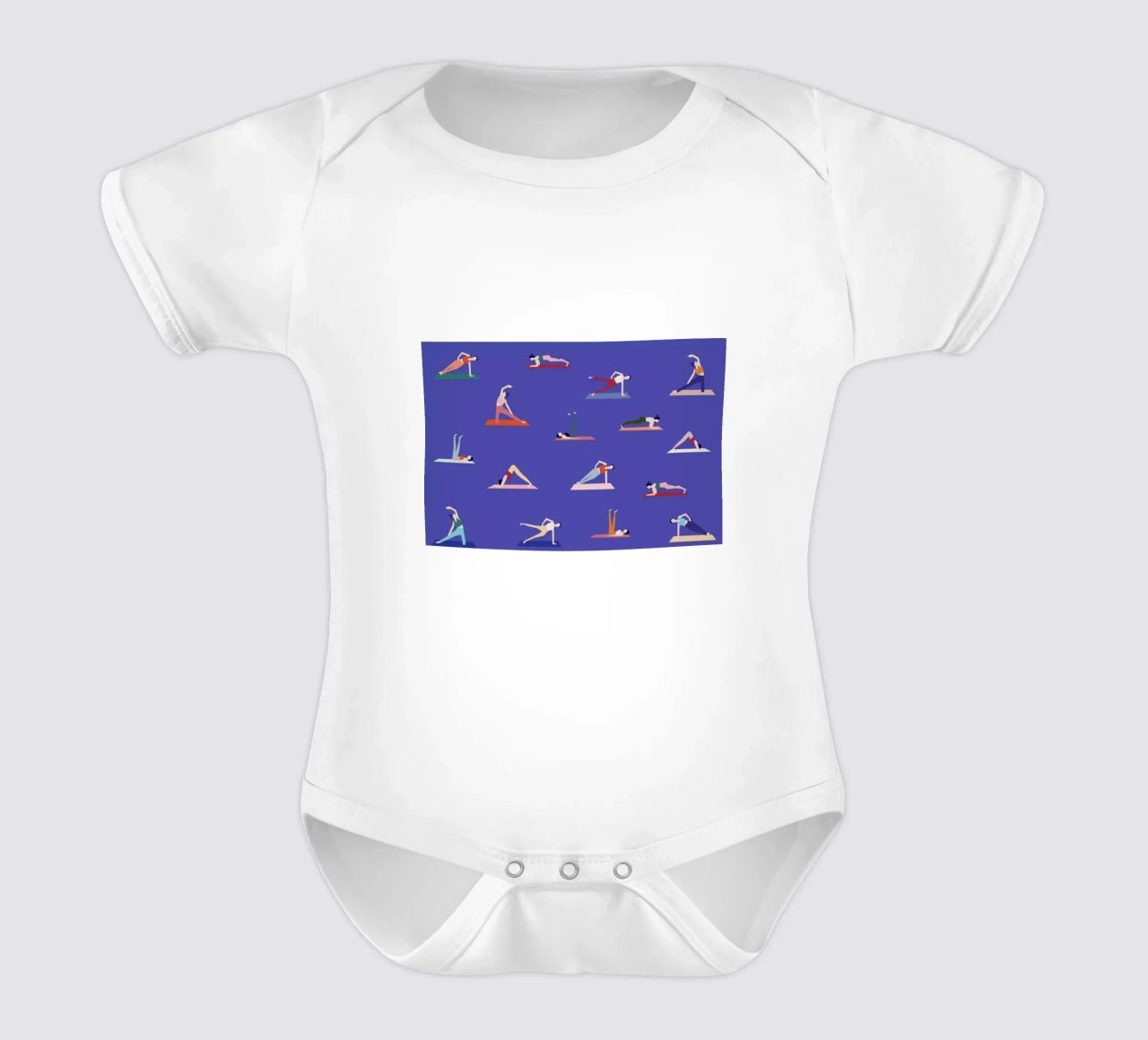 Yoga Girls Kurzarm Babybody von Helena Ravenne