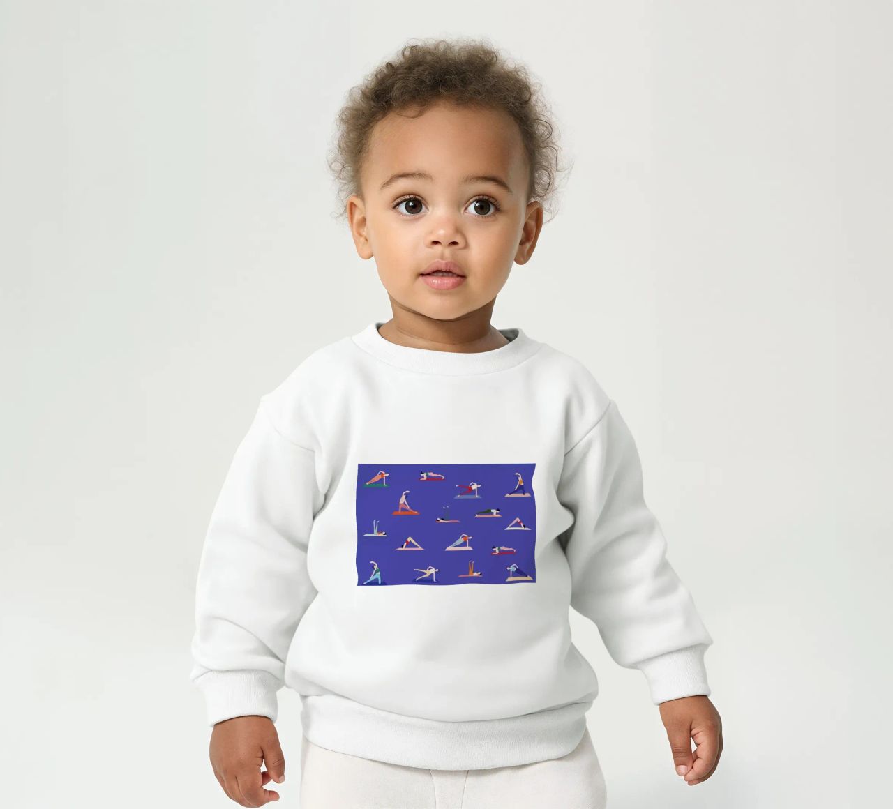 Yoga Girls Baby Sweatshirt von Helena Ravenne