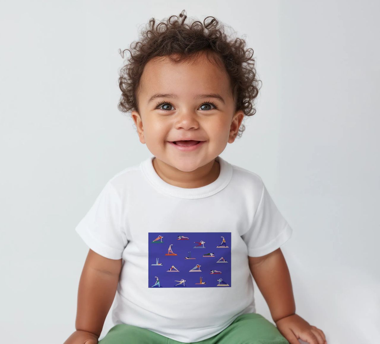 Yoga Girls Baby T-Shirt von Helena Ravenne