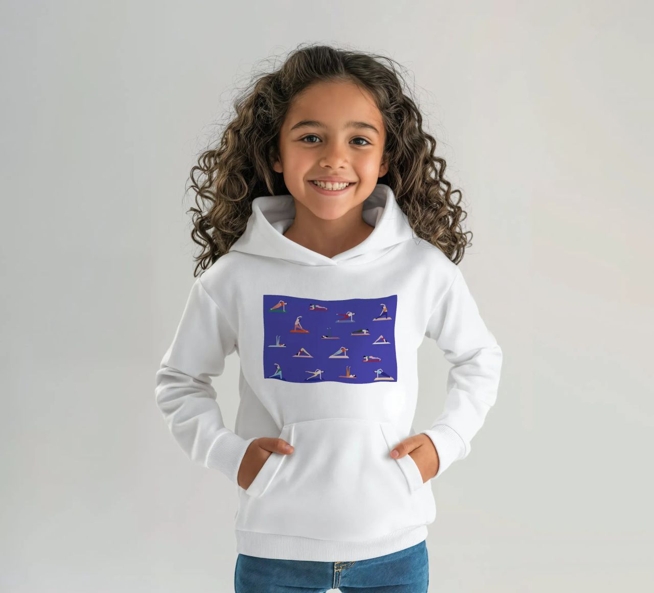 Yoga Girls Kinder Hoodie von Helena Ravenne