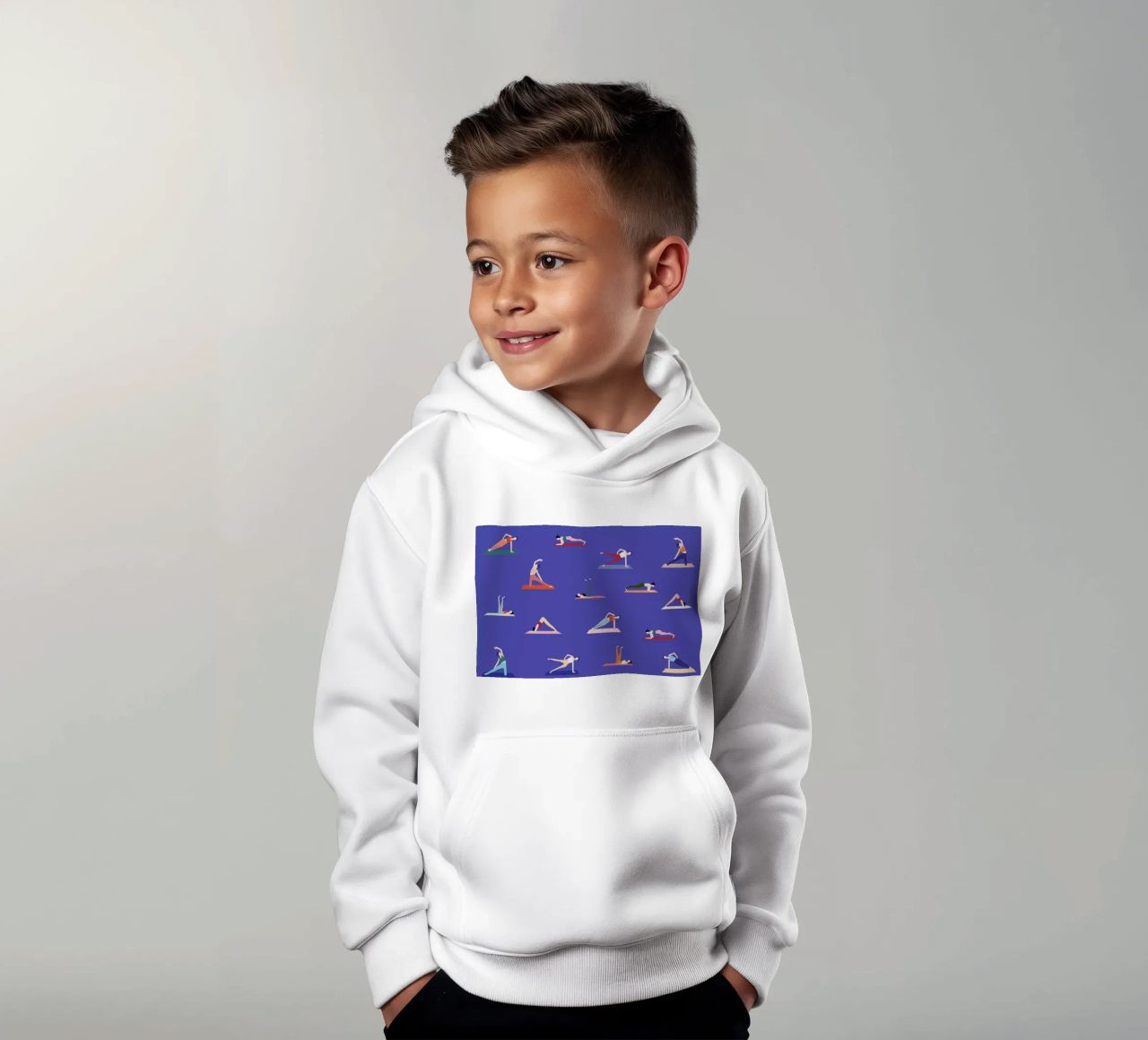 Yoga Girls Kinder Hoodie von Helena Ravenne