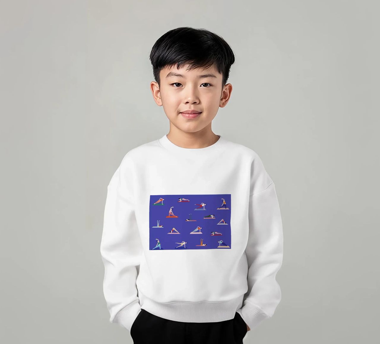 Yoga Girls Kinder Sweatshirt von Helena Ravenne
