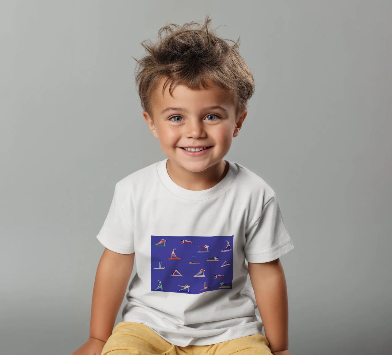 Yoga Girls Kinder T-Shirt von Helena Ravenne