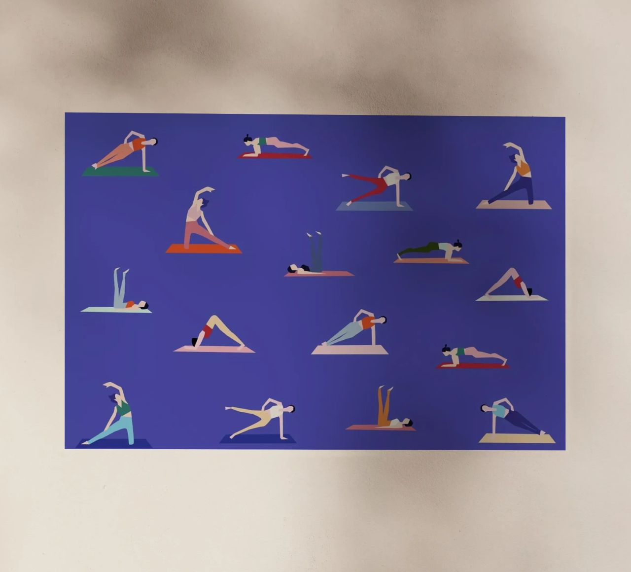 Yoga Girls Backlit Folie von Helena Ravenne