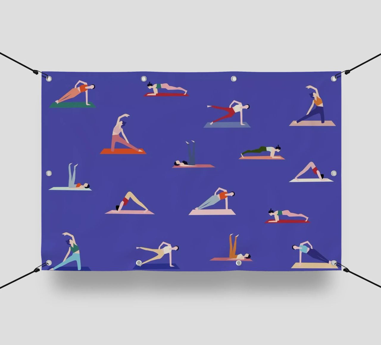Yoga Girls PVC Plane von Helena Ravenne