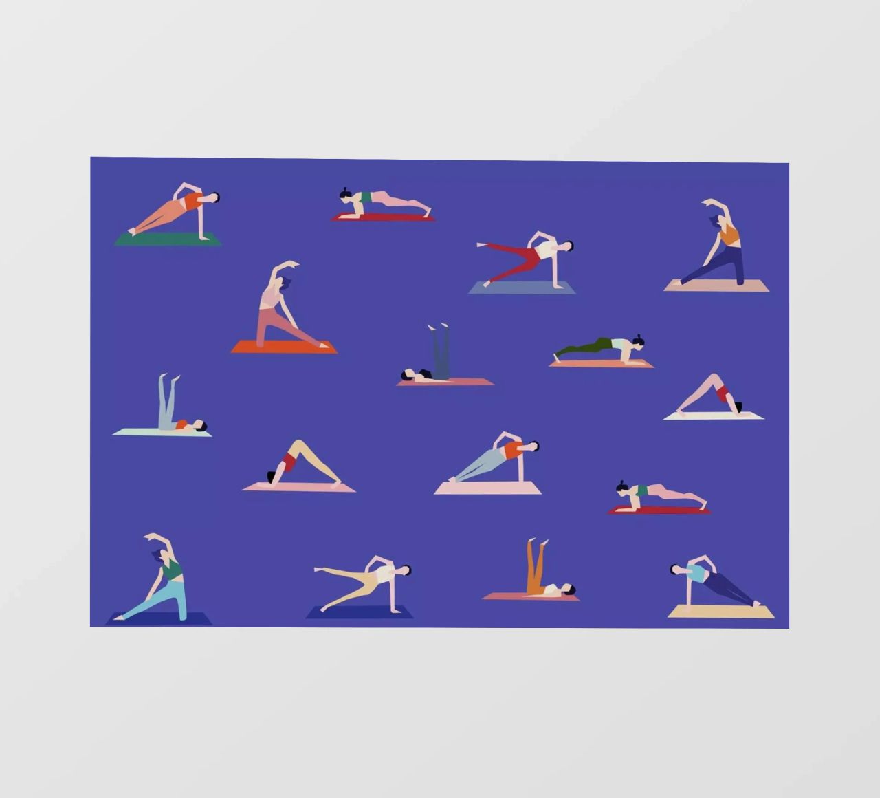 Yoga Girls PVC Plane von Helena Ravenne