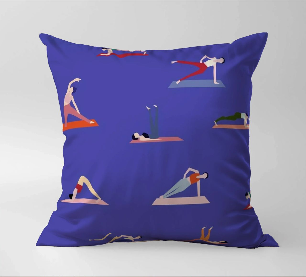 Yoga Girls Kissen von Helena Ravenne