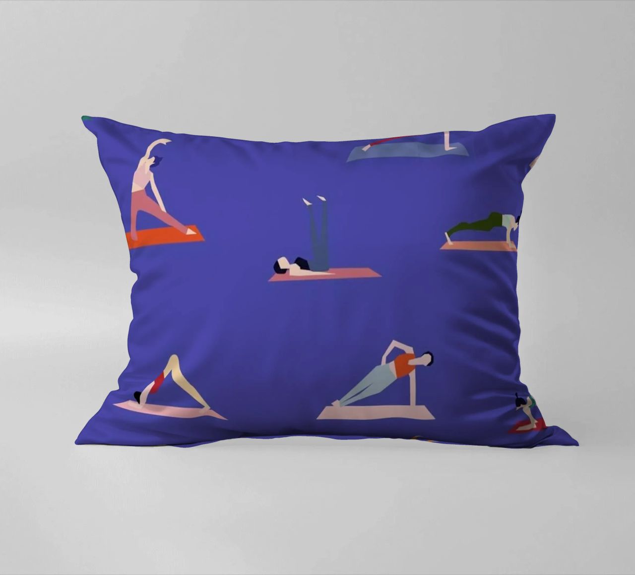 Yoga Girls Kissen von Helena Ravenne