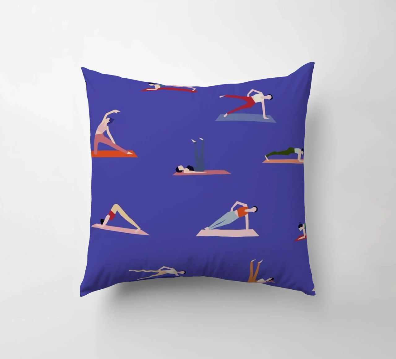 Yoga Girls Kissen von Helena Ravenne