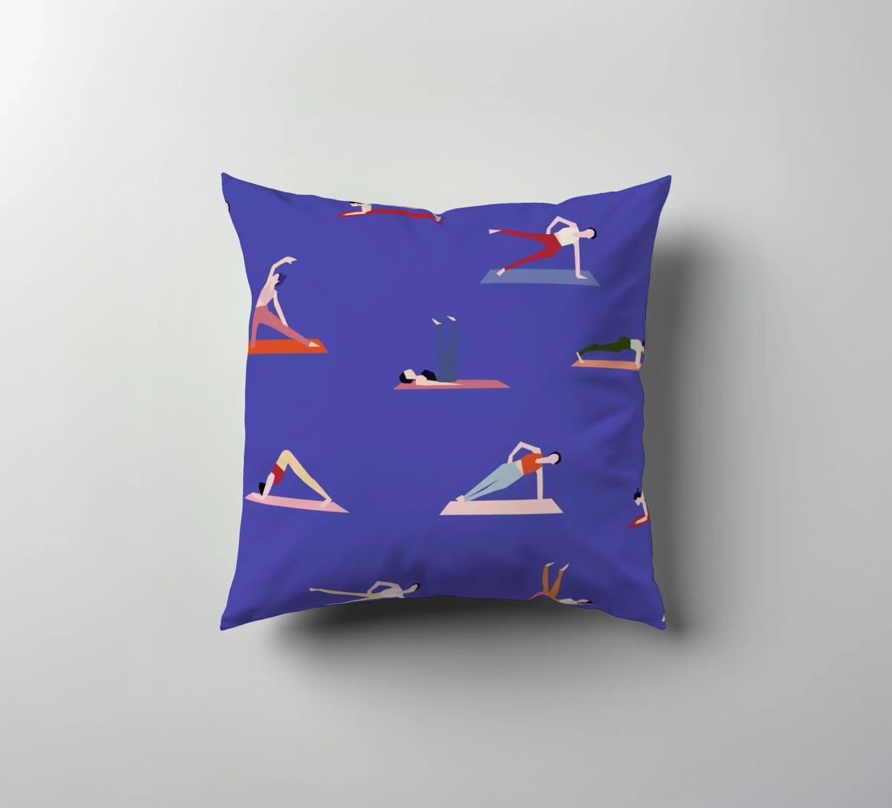 Yoga Girls Kissen von Helena Ravenne