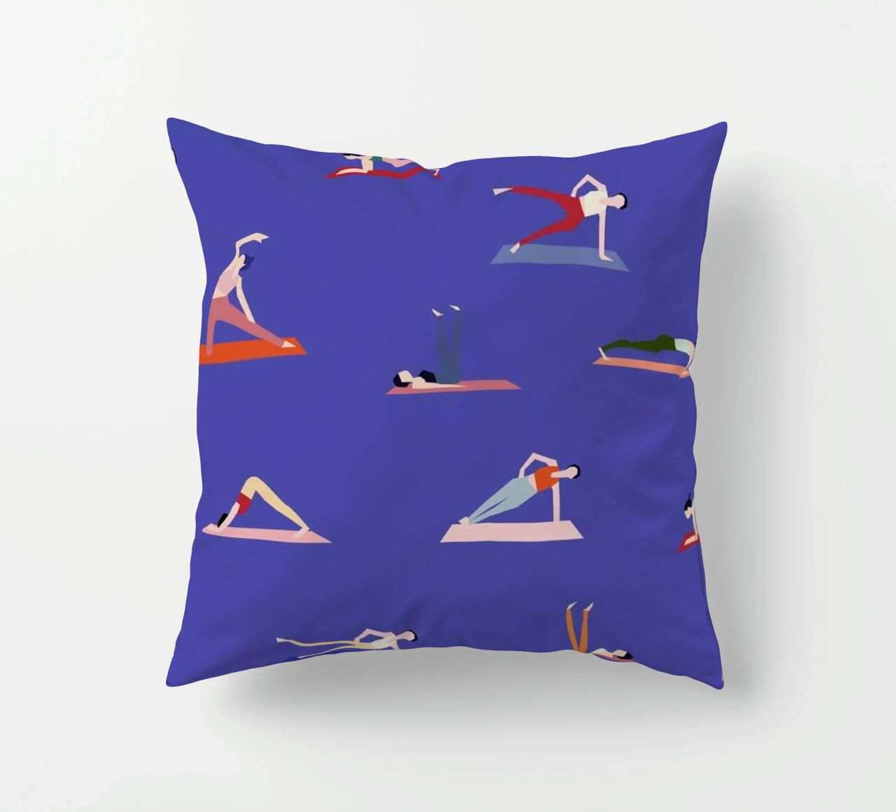 Yoga Girls Kissen von Helena Ravenne