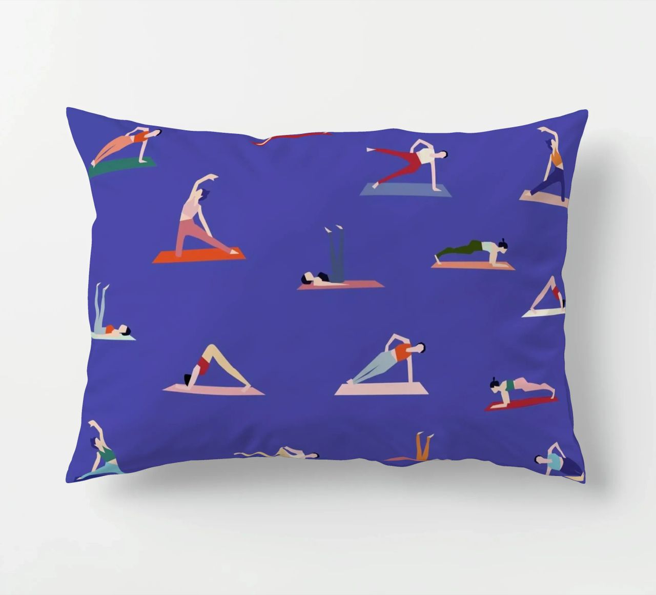 Yoga Girls Kissen von Helena Ravenne
