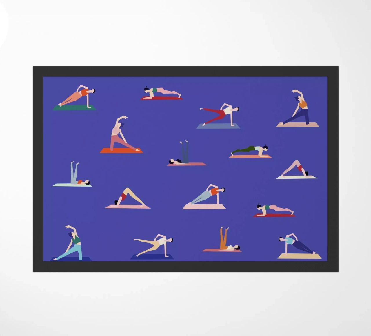 Yoga Girls Fußmatte von Helena Ravenne