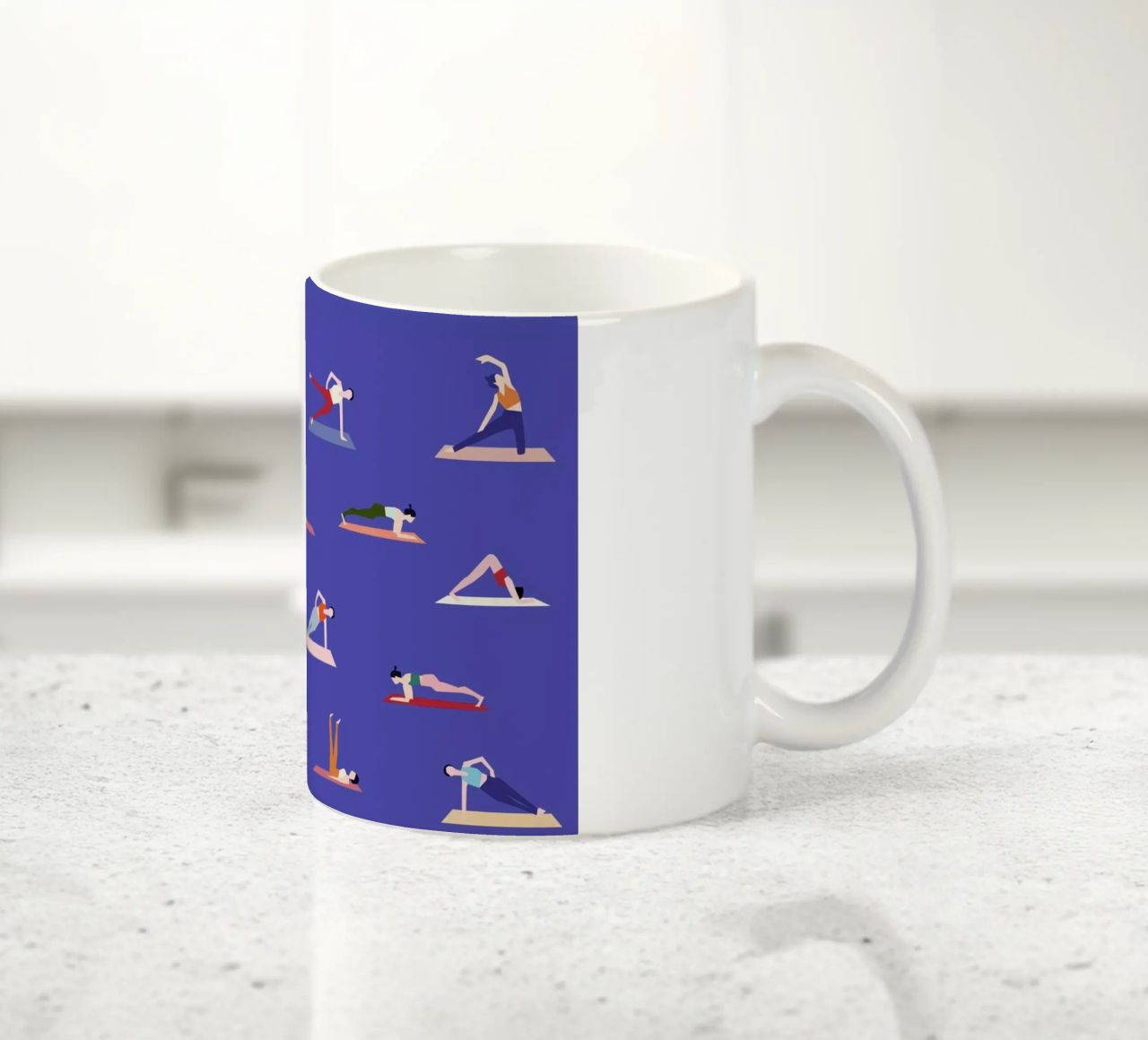 Yoga Girls Keramik Tasse von Helena Ravenne