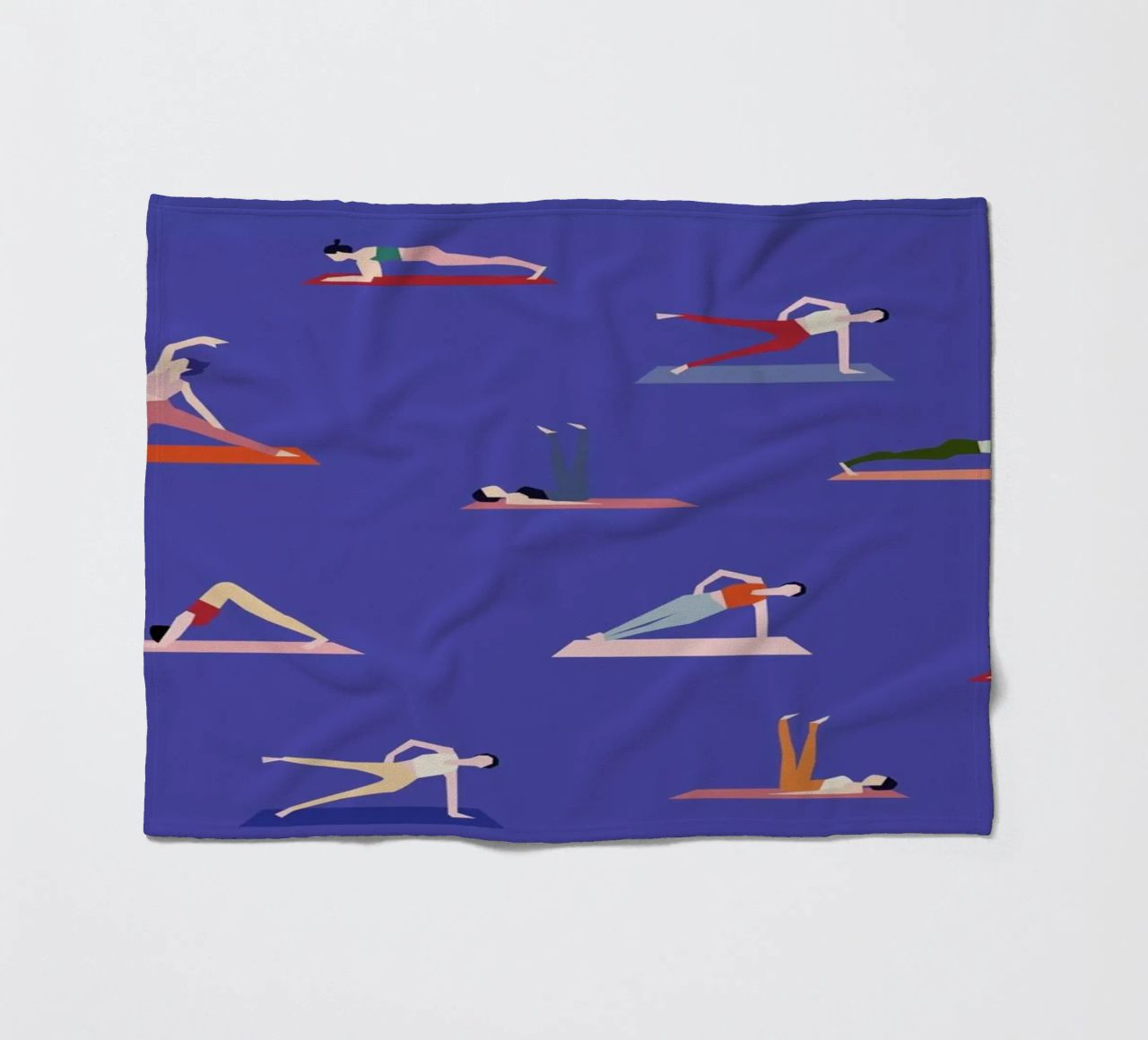 Yoga Girls Fleecedecke von Helena Ravenne