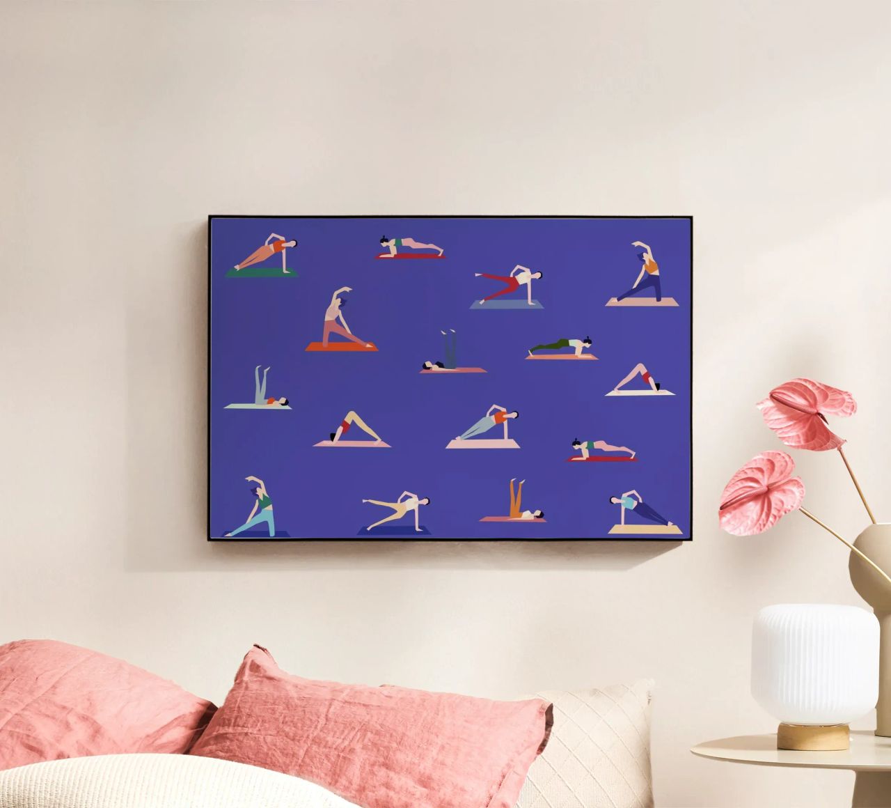 Yoga Girls Acryl-Glas von Helena Ravenne