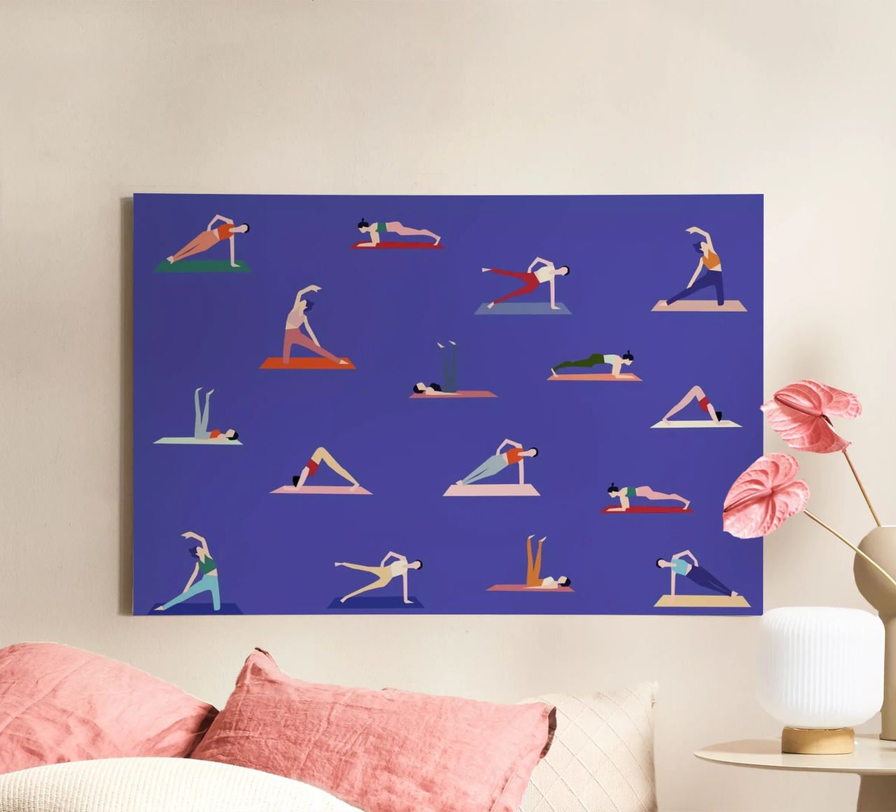 Yoga Girls Leinwand von Helena Ravenne