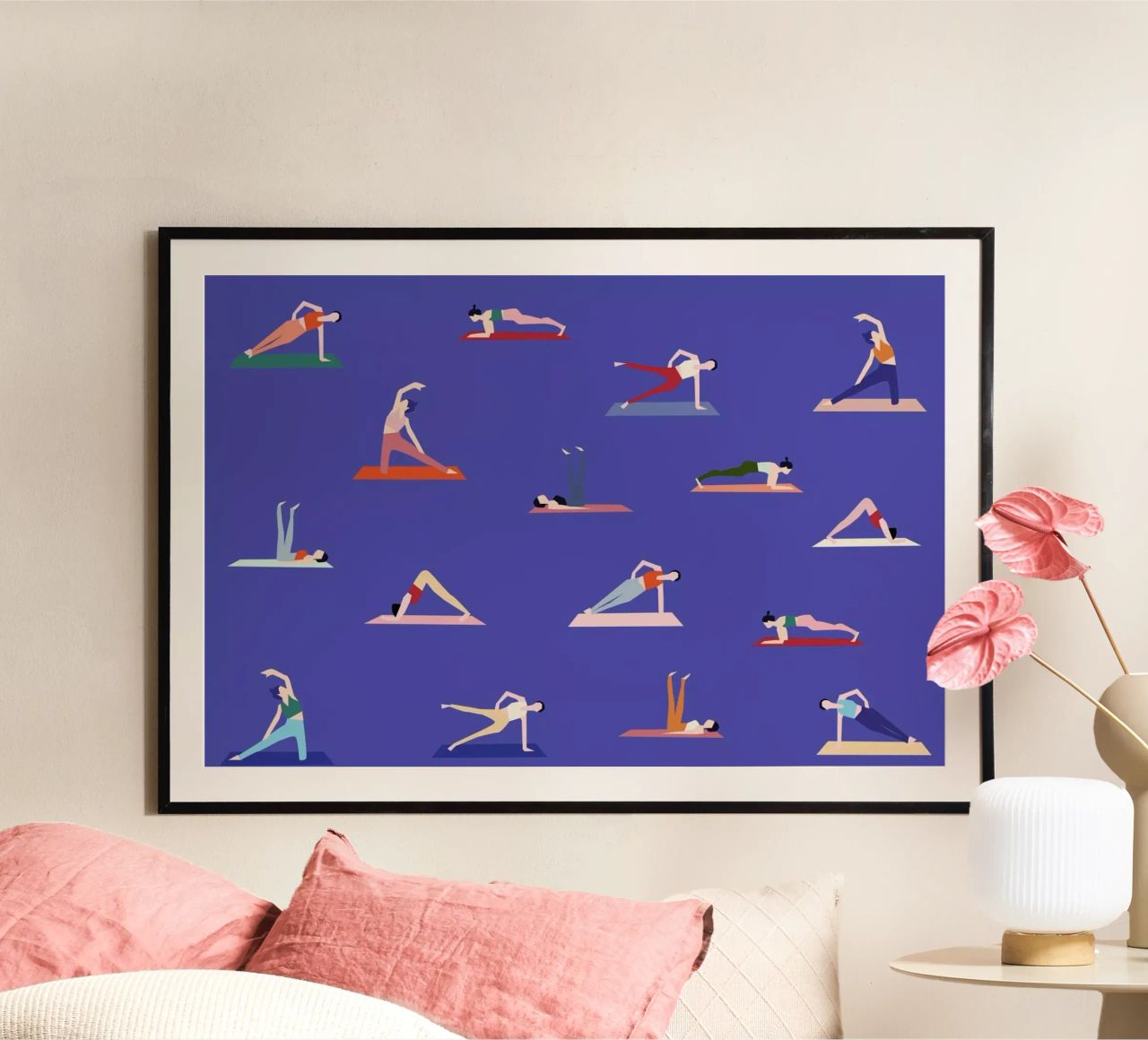 Yoga Girls Poster von Helena Ravenne