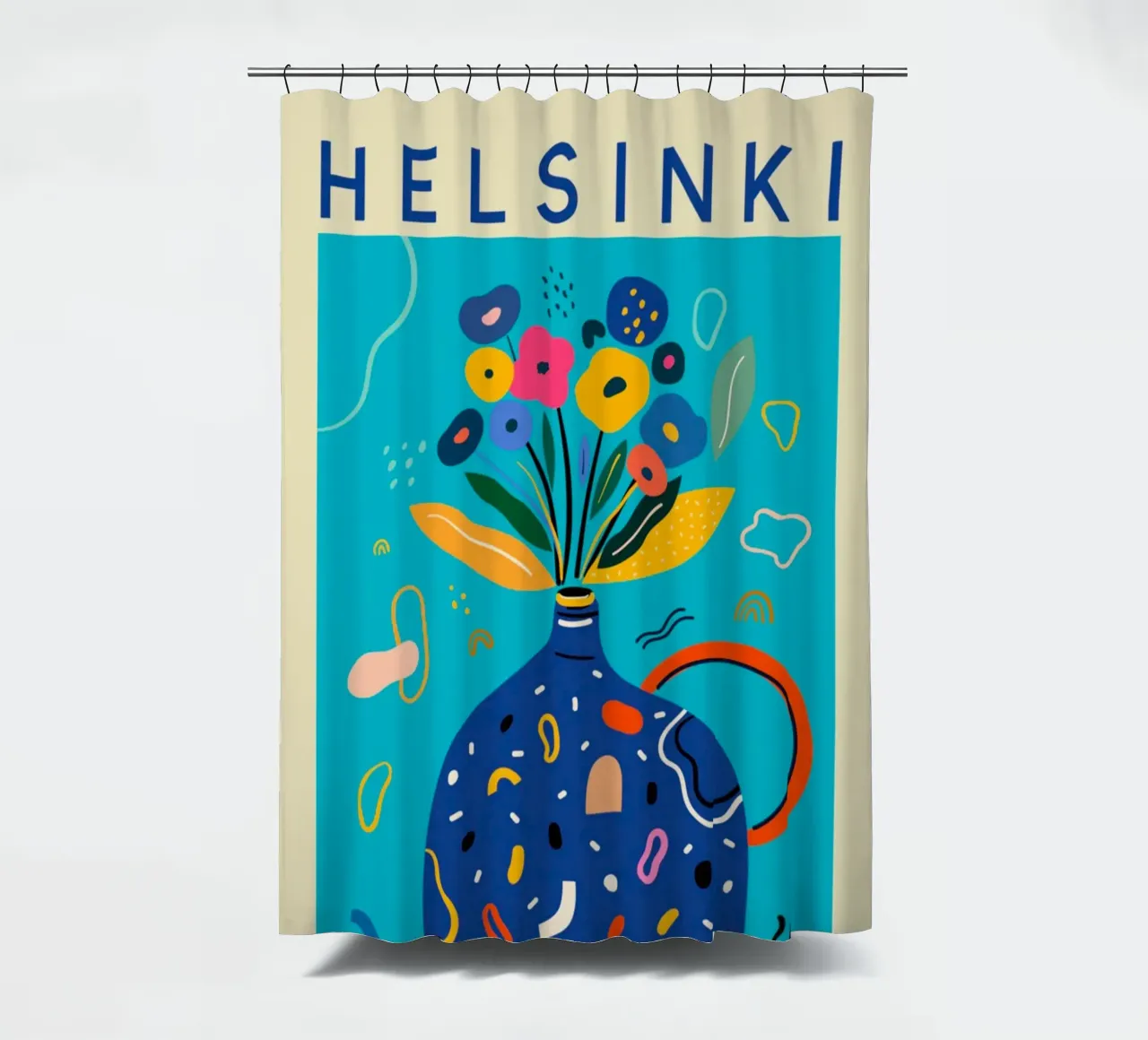 Mercato dei fiori di Helsinki tenda da doccia da Klia M_Art