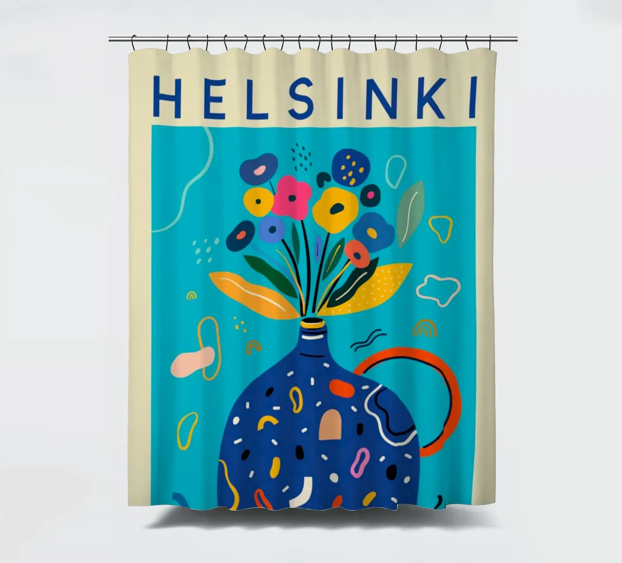 Mercato dei fiori di Helsinki tenda da doccia da Klia M_Art