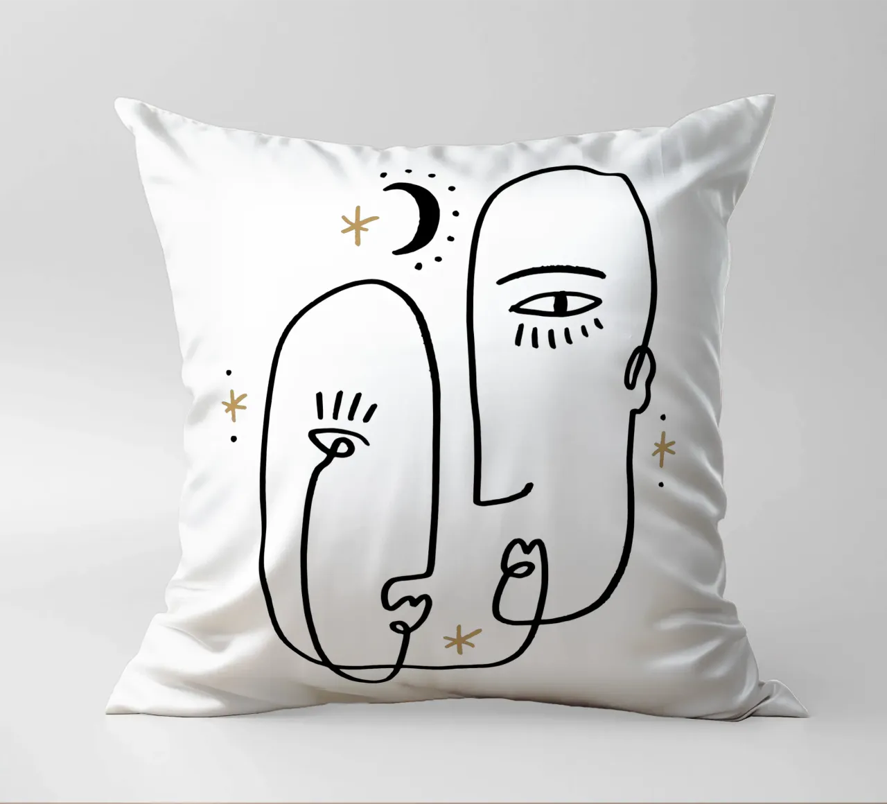 Two Souls No 01 (Without Background) cuscino da treechild