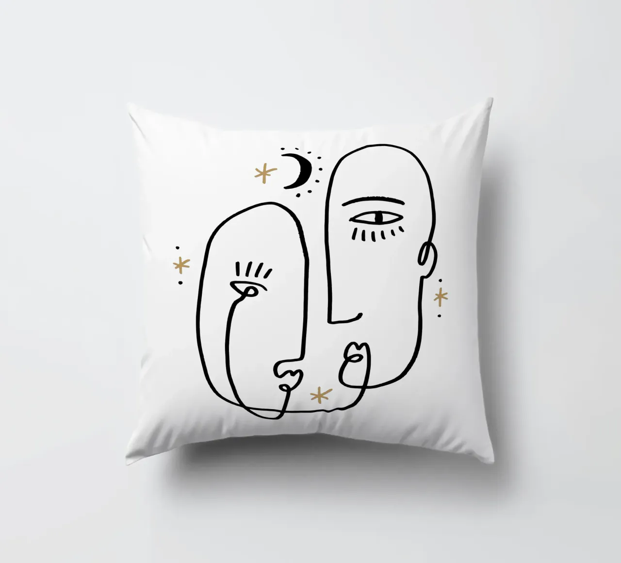 Two Souls No 01 (Without Background) cuscino da treechild